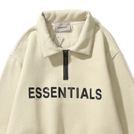 ESSENTIALS Half Zipper CARL’s Coffee Hoodies