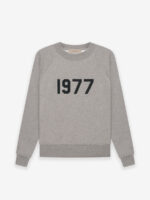 Essentials Crewneck 1977 Sweatshirts – Dark Gray